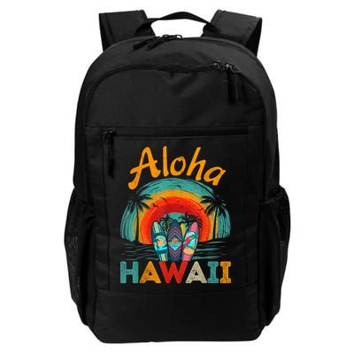 Retro Hawaiian Surfboard Aloha Hawaii Island Surfer Outfits Backpack