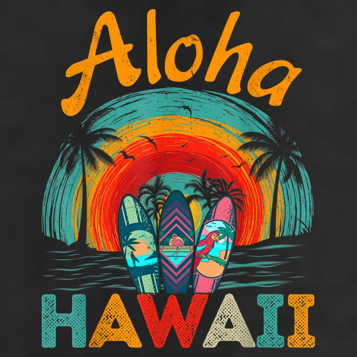 Retro Hawaiian Surfboard Aloha Hawaii Island Surfer Outfits 11oz C Handle Ceramic Mug