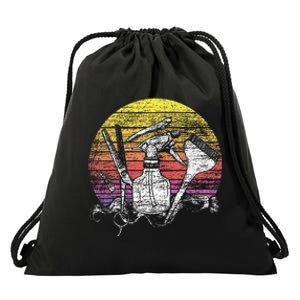 Retro Hair Salon Barber Hairdresser Gift Hairstylist Drawstring Bag