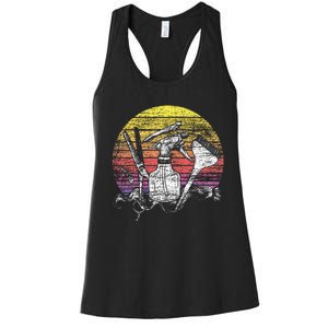 Retro Hair Salon Barber Hairdresser Gift Hairstylist Women's Racerback Tank