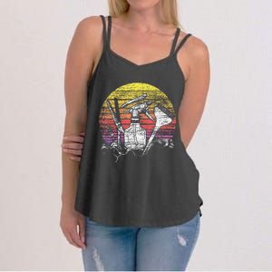 Retro Hair Salon Barber Hairdresser Gift Hairstylist Women's Strappy Tank