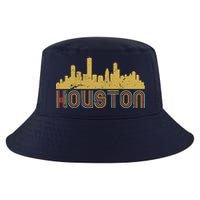 Retro Houston Skyline Texas Cool Comfort Performance Bucket Hat