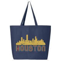 Retro Houston Skyline Texas 25L Jumbo Tote