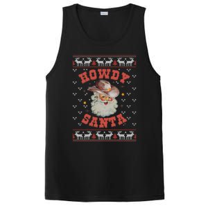 Retro Howdy Santa Country Christmas Christmas Cow Cute Gift PosiCharge Competitor Tank