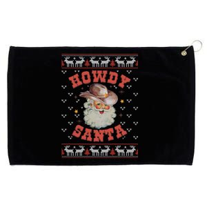 Retro Howdy Santa Country Christmas Christmas Cow Cute Gift Grommeted Golf Towel