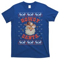 Retro Howdy Santa Country Christmas Christmas Cow Cute Gift T-Shirt