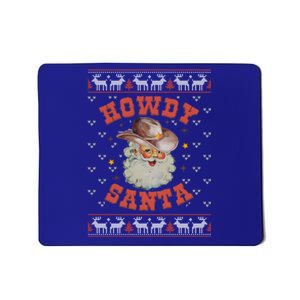 Retro Howdy Santa Country Christmas Christmas Cow Cute Gift Mousepad