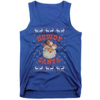 Retro Howdy Santa Country Christmas Christmas Cow Cute Gift Tank Top