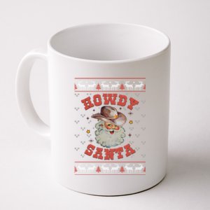 Retro Howdy Santa Country Christmas Christmas Cow Cute Gift Coffee Mug