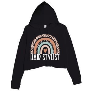 Rainbow Hair Stylist Shampoo Dealer The Best Hairstylist Cute Gift Crop Fleece Hoodie