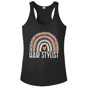 Rainbow Hair Stylist Shampoo Dealer The Best Hairstylist Cute Gift Ladies PosiCharge Competitor Racerback Tank