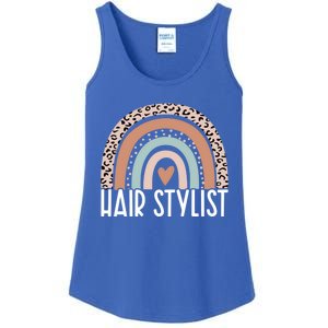 Rainbow Hair Stylist Shampoo Dealer The Best Hairstylist Cute Gift Ladies Essential Tank