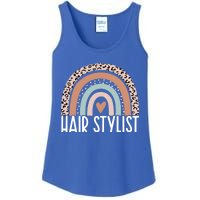 Rainbow Hair Stylist Shampoo Dealer The Best Hairstylist Cute Gift Ladies Essential Tank