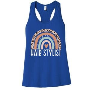 Rainbow Hair Stylist Shampoo Dealer The Best Hairstylist Cute Gift Women's Racerback Tank