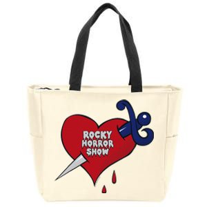 Rocky Horror Show Bleeding Heart Logo Tattoo Zip Tote Bag