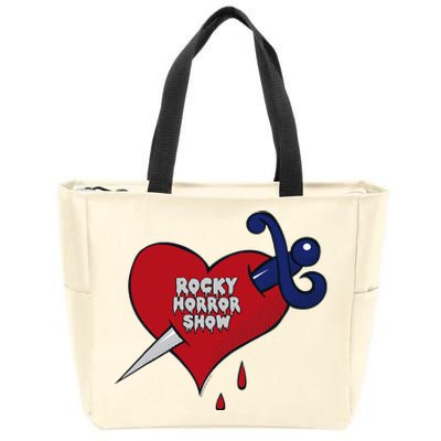 Rocky Horror Show Bleeding Heart Logo Tattoo Zip Tote Bag