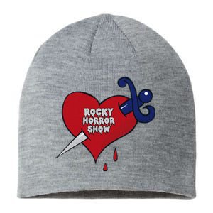 Rocky Horror Show Bleeding Heart Logo Tattoo Sustainable Beanie