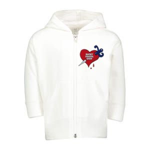 Rocky Horror Show Bleeding Heart Logo Tattoo Toddler Zip Fleece Hoodie