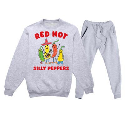 Red Hot Silly Peppers Premium Crewneck Sweatsuit Set