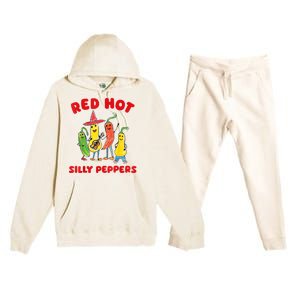 Red Hot Silly Peppers Premium Hooded Sweatsuit Set