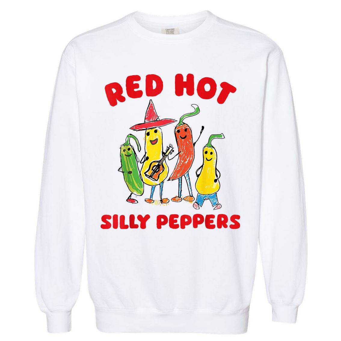 Red Hot Silly Peppers Garment-Dyed Sweatshirt