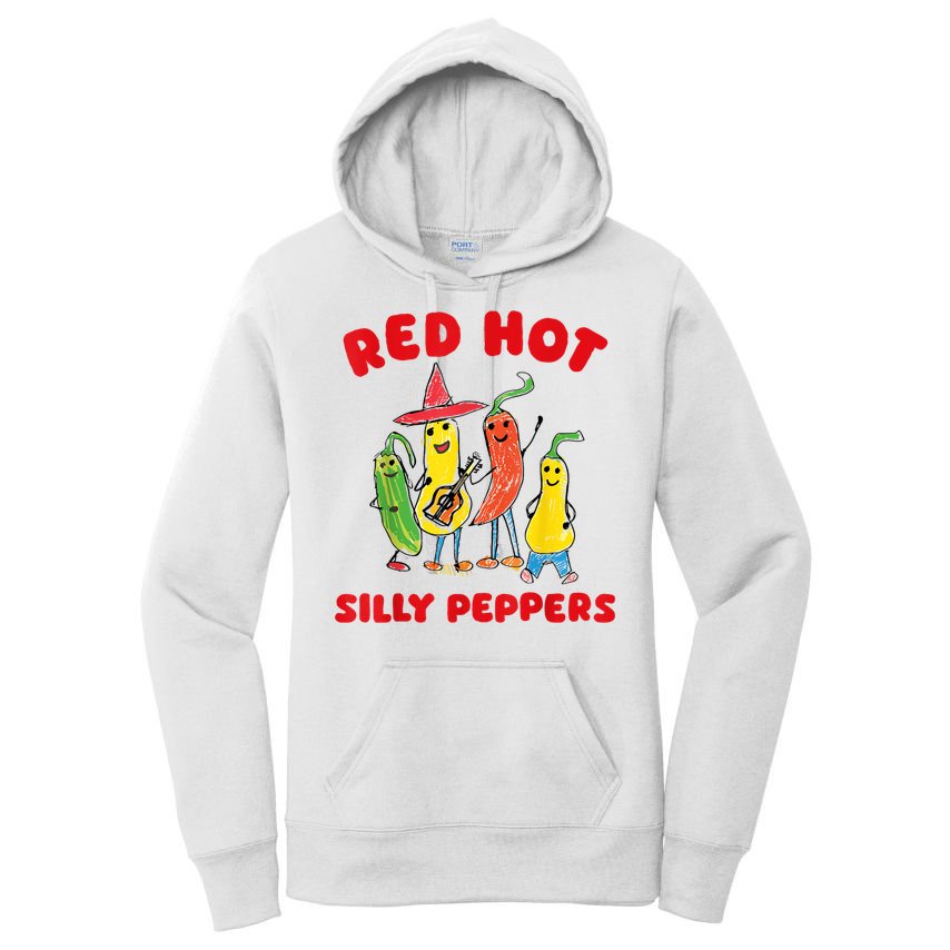 Red Hot Silly Peppers Women's Pullover Hoodie