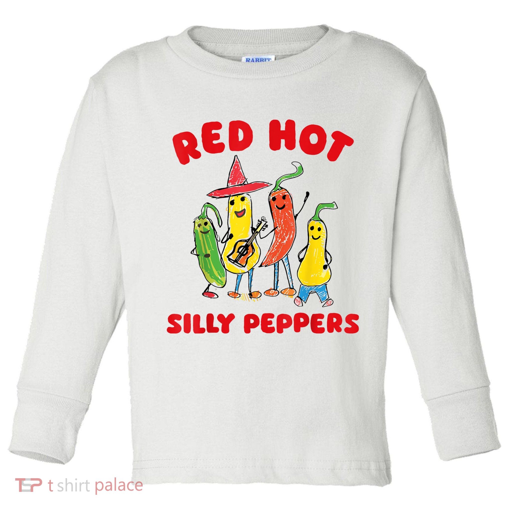 Red Hot Silly Peppers Toddler Long Sleeve Shirt