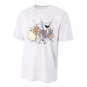 Retro Halloween Spooky Vibes Performance Sprint T-Shirt