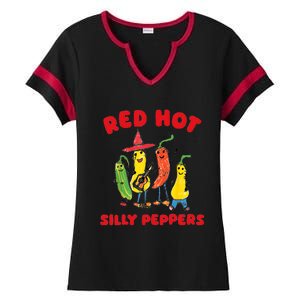 Red Hot Silly Peppers Ladies Halftime Notch Neck Tee