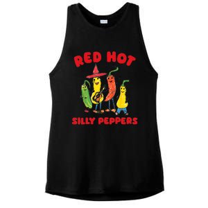 Red Hot Silly Peppers Ladies PosiCharge Tri-Blend Wicking Tank