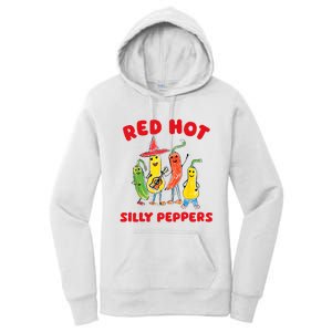 Red Hot Silly Peppers Women's Pullover Hoodie