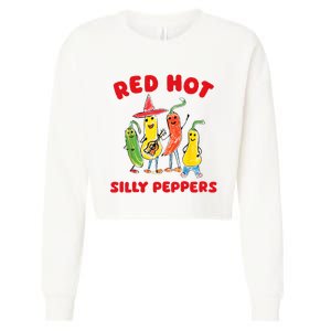 Red Hot Silly Peppers Cropped Pullover Crew