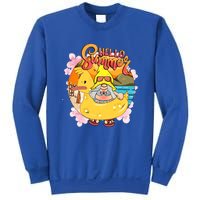 Retro Hello Summer Funny Gnome Beach Life Vacay Mode On Cute Gift Sweatshirt