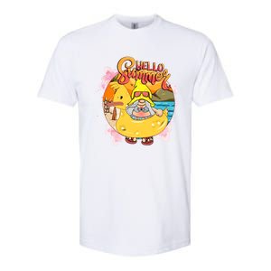 Retro Hello Summer Funny Gnome Beach Life Vacay Mode On Cute Gift Softstyle CVC T-Shirt