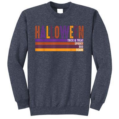 Retro Halloween Spooky Vibes Pumpkin Boo Trick Treat Sweatshirt