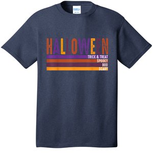 Retro Halloween Spooky Vibes Pumpkin Boo Trick Treat T-Shirt