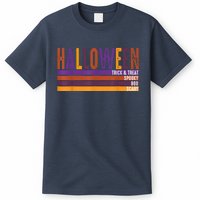 Retro Halloween Spooky Vibes Pumpkin Boo Trick Treat T-Shirt