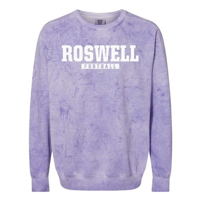 Roswell High School Football Colorblast Crewneck Sweatshirt