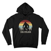 Retro Hide & Seek Champion Funny Sasquatch Bigfoot Hoodie