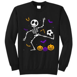 Retro Halloween Soccer Player Skeleton Soccer Lover Sweatshirt