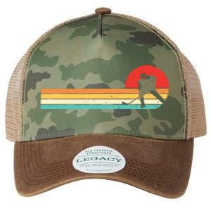 Retro Hockey Striped Logo Legacy Tie Dye Trucker Hat