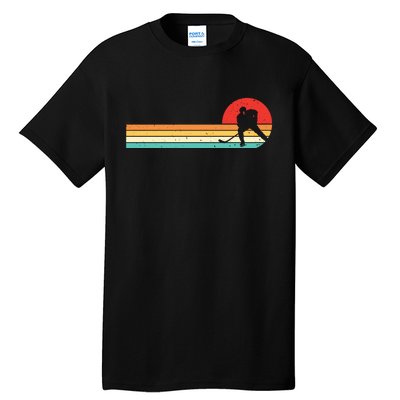 Retro Hockey Striped Logo Tall T-Shirt