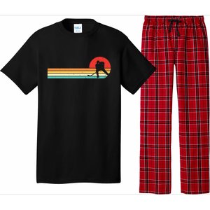 Retro Hockey Striped Logo Pajama Set