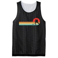 Retro Hockey Striped Logo Mesh Reversible Basketball Jersey Tank