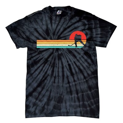 Retro Hockey Striped Logo Tie-Dye T-Shirt