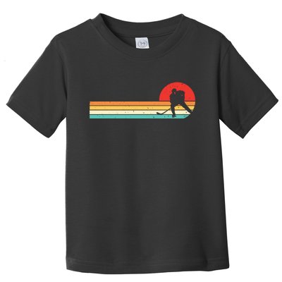 Retro Hockey Striped Logo Toddler T-Shirt