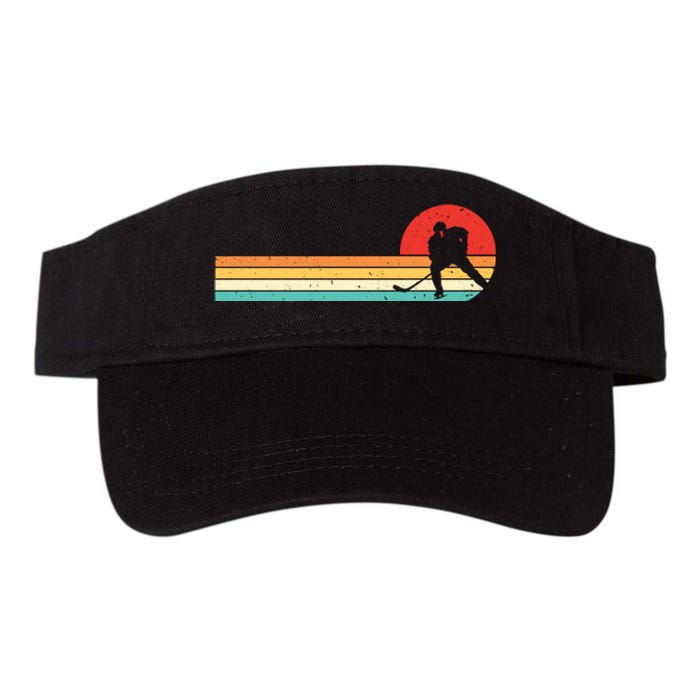 Retro Hockey Striped Logo Valucap Bio-Washed Visor