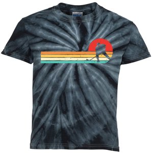 Retro Hockey Striped Logo Kids Tie-Dye T-Shirt