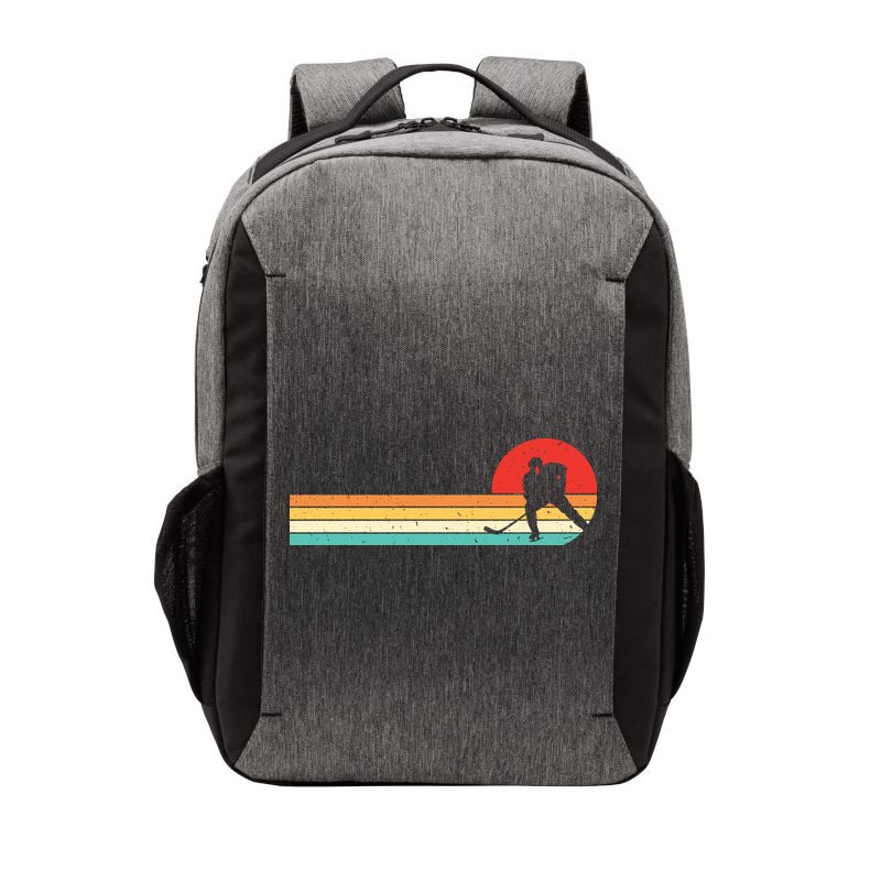 Retro Hockey Striped Logo Vector Backpack