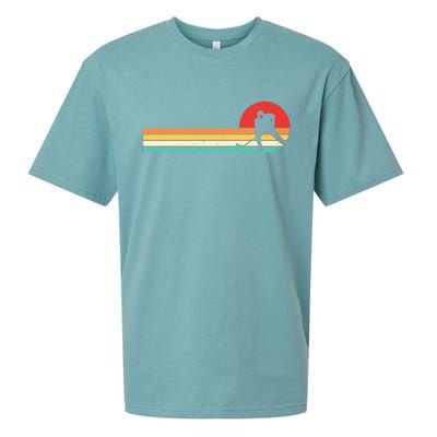 Retro Hockey Striped Logo Sueded Cloud Jersey T-Shirt